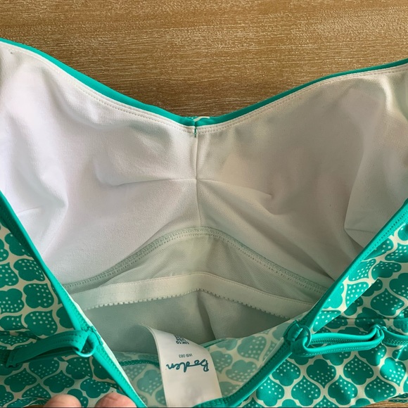 Boden Green Swimsuit Top 6 - Picture 4 of 4